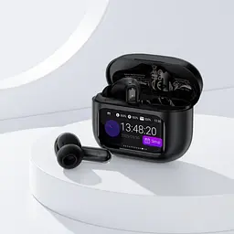 Бездротові навушники Acefast W6 smart screen active noise cancelling true wireless earbuds Black (6974316285687) - мініатюра 7