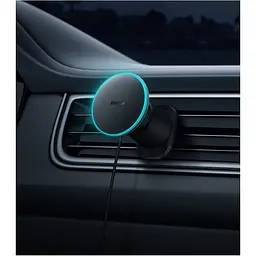 Автотримач із бездротовою зарядкою Baseus CW01 Magnetic Wireless 15W Black (C40141001111-00) [143780] - мініатюра 4