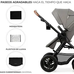 Коляска універсальна 3 в 1 Kinderkraft Moov 2 Air Light Gray (KSMOOV02LGR3000) - мініатюра 13