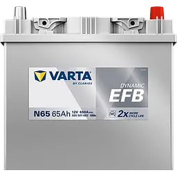 Акумулятор Varta Dynamic EFB 12В 65Аг 650А (EN) R+ (565501065) - мініатюра 4