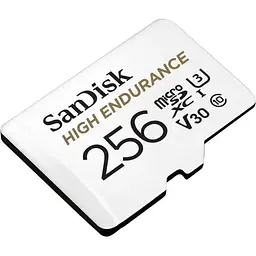 Карта пам'яті SanDisk microSDXC 256GB UHS-I High Endurance U3 V30 R-100MB/s + SD Adapter (SDSQQNR-256G-GN6IA) [141836] - мініатюра 3