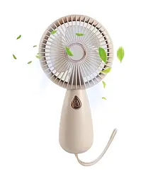 Вентилятор ручний акумуляторний Mini Fan ZB103 Персиковий - мініатюра 2