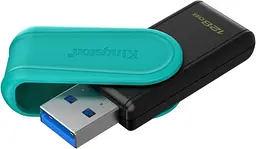Флеш накопичувач USB 128Gb DataTraveler Exodia S, Black/Turquoise Kingston teh0021062
