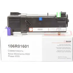 Тонер-картридж BASF Xerox Ph 6500/WC6505 Cyan 106R01601 (KT-106R01601) - мініатюра 1