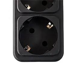 Мережевий фільтр GTL E06K, 6 розеток, 5 м, Black, 10А, до 2.3 кВт, виключатель, заземление, 3x0.75 мм² (GTL-XH-E06K-5B) - мініатюра 3
