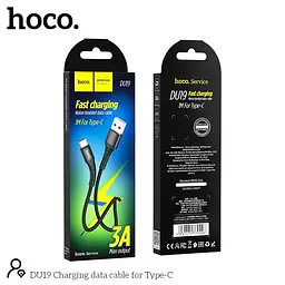Кабель HOCO Type-C Charging data cable DU19 1m, 3A - мініатюра 3
