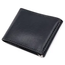 Чоловічий шкіряний зажим для грошей GRANDE PELLE 10х8х0,7 см acs0018647 - мініатюра 2