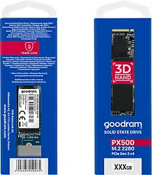 Накопичувач SSD 1TB Goodram PX500 M.2 2280 PCIe 3.0 x4 NVMe 3D TLC (SSDPR-PX500-01T-80-G3) - мініатюра 5