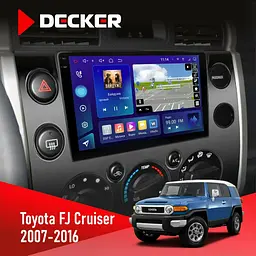 Штатная магнитола Toyota FJ Cruiser 2007-2016 Decker D9-009 4x64, DSP, 4G, 2k Decker (НФ-00008457)