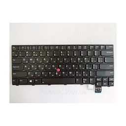 Клавиатура ноутбука Lenovo ThinkPad T460/T460P черная с черн. рамкой / с ТП / с подсв. UA/RU/US (A43476)