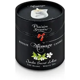 Масажна свічка Plaisirs Secrets White Tea (80 мл) - мініатюра 3