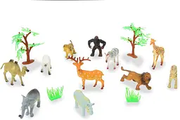 Набір фігурок диких тварин Jamara Wild Animals 16 шт тварини для гри в зоопарк від 3 років (SKU-244)