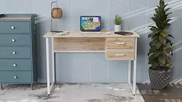 Комп'ютерний стіл Ferrum-decor Таккота 75x120x70 білий ДСП Дуб Артізан 16мм (FRD-102119) - мініатюра 5