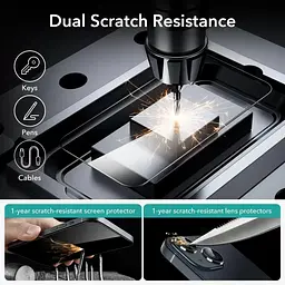 Захисне скло ESR Tempered-Glass Screen Protector для iPhone 15 Pro Max (2 шт.) (1D6730202) - мініатюра 2