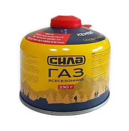 Газ в балоні для кемпінгу Premium Pro 230 г різьбове з'єднання 30412