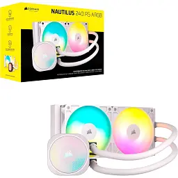 Система водяного охолодження Corsair Nautilus 240 RS ARGB White (CW-9060094-WW) UA [143835] - мініатюра 11