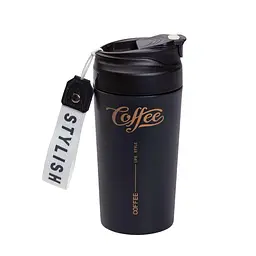 Термочашка Coffee 480 мл з керамічною колбою, чорний Yiwu HP-14-14B - мініатюра 2