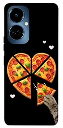 Чохол Demsky Pizza Love Cat для TECNO Camon 19 (CI6n) / 19 Pro (CI8n)