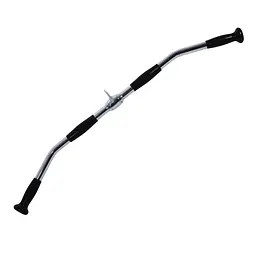 Ручка для верхньої тяги York Fitness 91см вигнута з гумовими рукоятками, хром - мініатюра 3