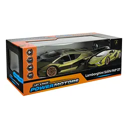 Машина на р/к PM1407GREEN POWERMOTORS "LAMBORGHINI SIAN" зелений колір, масштаб 1:14, акумулятор, в коробці (6906231374894)