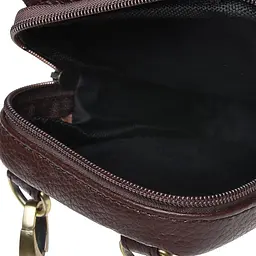 Чоловіча сумка через плече Keizer K11024-brown 17х11х6 см Коричневий - мініатюра 5