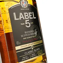 Віскі Label 5 Classic Black Blended Scotch Whisky 40% 0.5 л - мініатюра 3