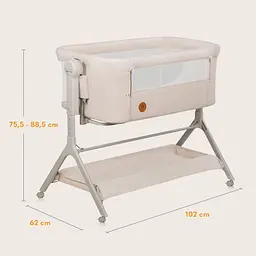 Ліжечко приставне Lionelo Leonie Plus Beige Sand (LO-LEONIE PLUS BEIGE SAND) - мініатюра 12