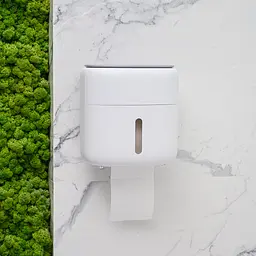 Тримач для туалетного паперу МВМ My Home 230x162x235 мм (BP-44 WHITE/GRAY) - мініатюра 3