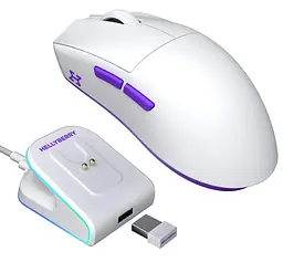Миша HATOR Hellyberry HM47 Wireless White Violet (HM47_white_violet) - мініатюра 8