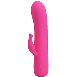 Вібратор-кролик Pretty Love Tim Pink 15 см рожевий
