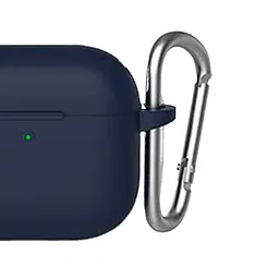Чохол Blueo Liquid Silicone Case + Carbine для Apple AirPods 3 Deep Blue [64693] - мініатюра 3