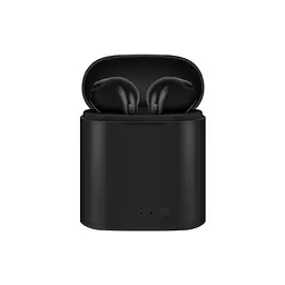 Бездротові навушники TWS i7 Mini з боксом для заряджання Black (au057) - мініатюра 2