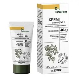 Крем денний 55+ Dr. Herbarium зволоження й оновлення шкіри
