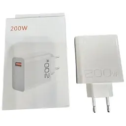 Мережевий зарядний пристрій 200W Xiaomi Швидка зарядка QC/PD для смартфонів та ноутбуків Блок живлення
