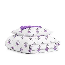 Дитяча постільна білизна в ліжечко PRINCESS CS4, фіолетовий (PrincessVioletta_DropViolet110x160_140)