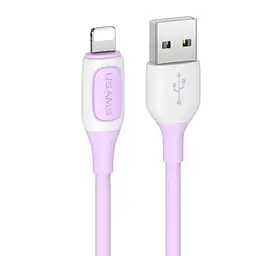 Кабель Lightning USAMS USB to Lightning 1m Фіолетовий (6958444903293)