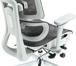 Офісне ергономічне крісло GT Racer B-2450 White/Gray