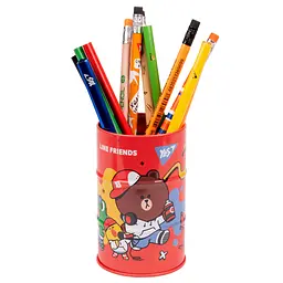 Стакан для ручок метал. Yes 470504 Line friends(50) - мініатюра 2