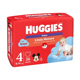 Підгузки-трусики для хлопчиків Huggies Little Movers Pants 4 (9-14 кг) 36 шт. - мініатюра 2