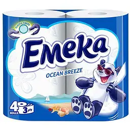 Туалетний папір EMEKA 3 шар ocean breeze 4шт