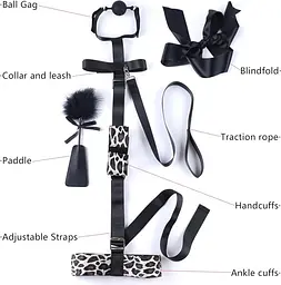 БДСМ-набір LOCKINK YEAHWOW Armbinder Restraint Set Black SX2843 104346 - мініатюра 2