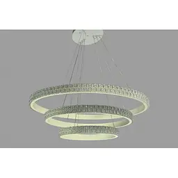 Підвісна люстра LED нал столом Linisoln 1956-80*60*40 WH метал, акрил, LED-стрічка, 80*60*40 см, 140 Вт - мініатюра 3