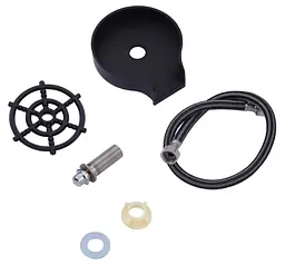 Кухонна мийка Kroner KRP KRP Schwarze - SET7545NB PVD (3.0/0.8 мм) (CV033805) - мініатюра 9