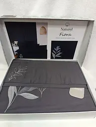 Постільна білизна Naturel Fiora Grey Сатин з вишивкою Limasso pbe0051865