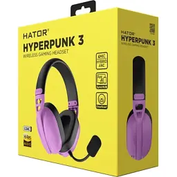 Навушники Hator Hyperpunk 3 Wireless Hi-Res SyncHUB connection Cyber Violet (ESH19) - мініатюра 8
