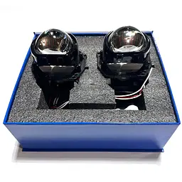Автомобільні BI-LED лінзи D3" дюйма D76 мм A8 55 / 65Вт 5500К 2 шт. - мініатюра 4