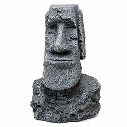 Декорація Hobby Moai Ora 1 12,5×11,5×17,5 см - статуя Моаї з укриттям для акваріума і тераріуму (41716) - мініатюра 1