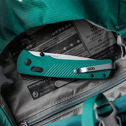 Складаний ніж SOG Flash AT (Satin) Блакитний - мініатюра 7