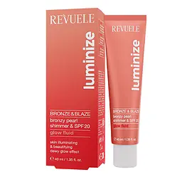 Флюїд Мерехтливий Bronze & blaze з SPF20 glow fluid Revuele 40 мл
