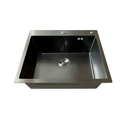 Кухонна мийка з нержавіючої сталі Mixxus MH5843 Micro Decor Graphite MI8217, Графит - мініатюра 5